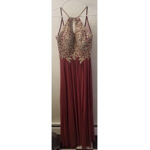 Maroon Formal dress